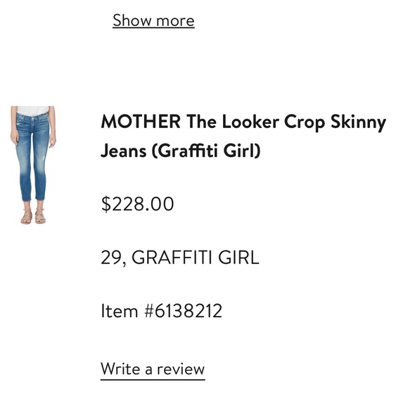 MOTHER The Looker Crop Skinny
Jeans (Graffiti Girl) - Picture 2 of 11